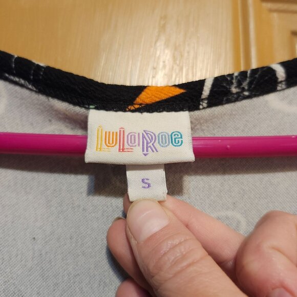 LuLaRoe Women's Size Small Nicole Bicycle Print Fit & Flare Dress Short Sleeve - Picture 3 of 5